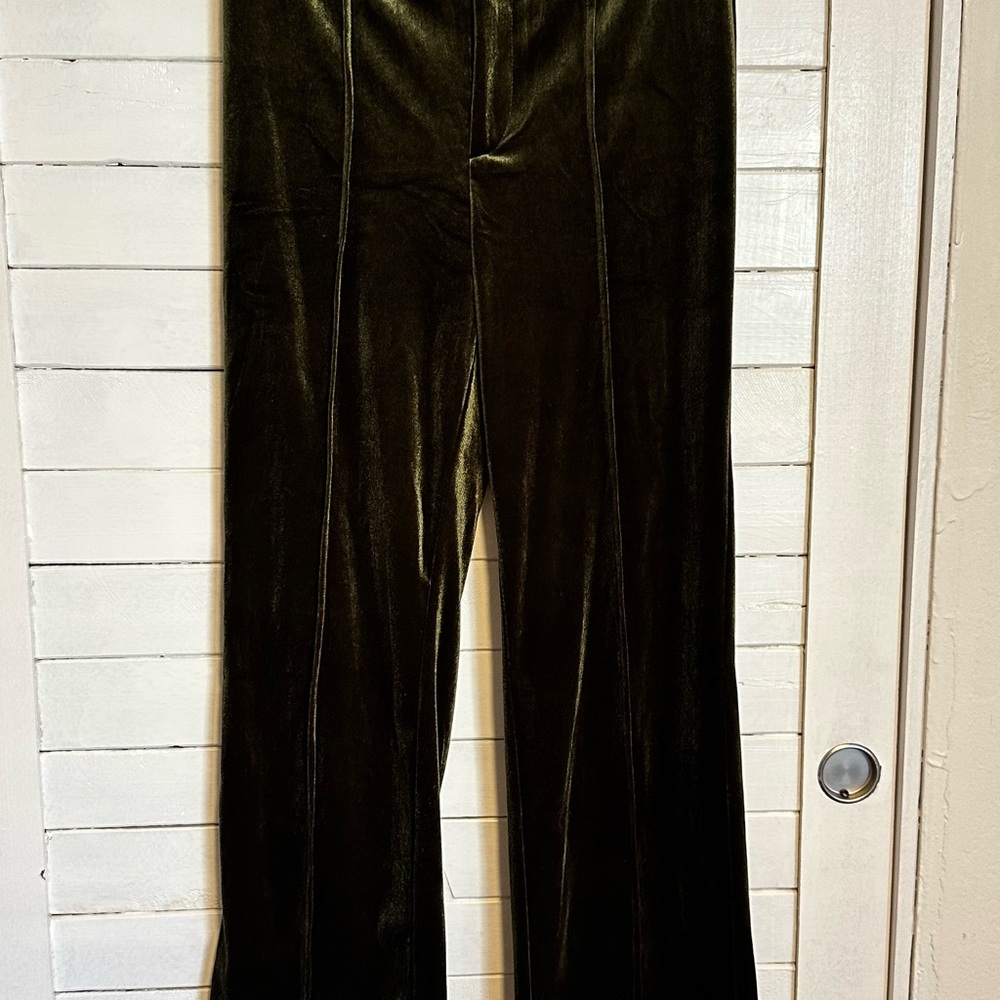 Olive Green Crop Pants